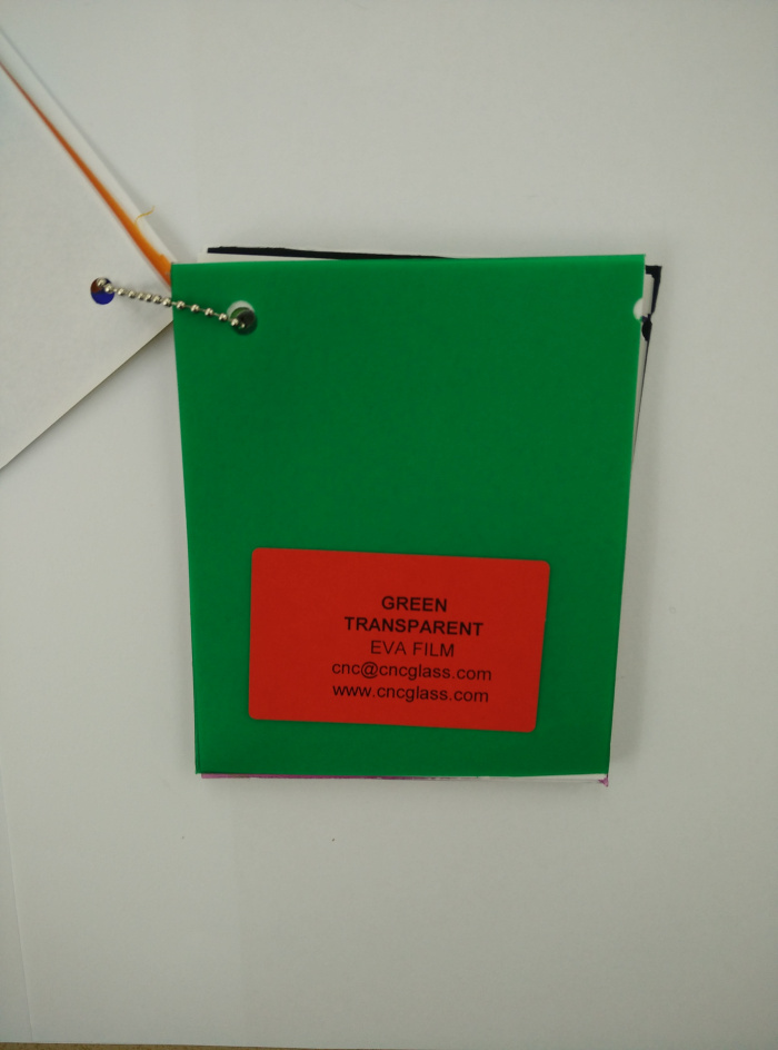 Green EVAVISION transparent EVA interlayer film for laminated safety glass (53)